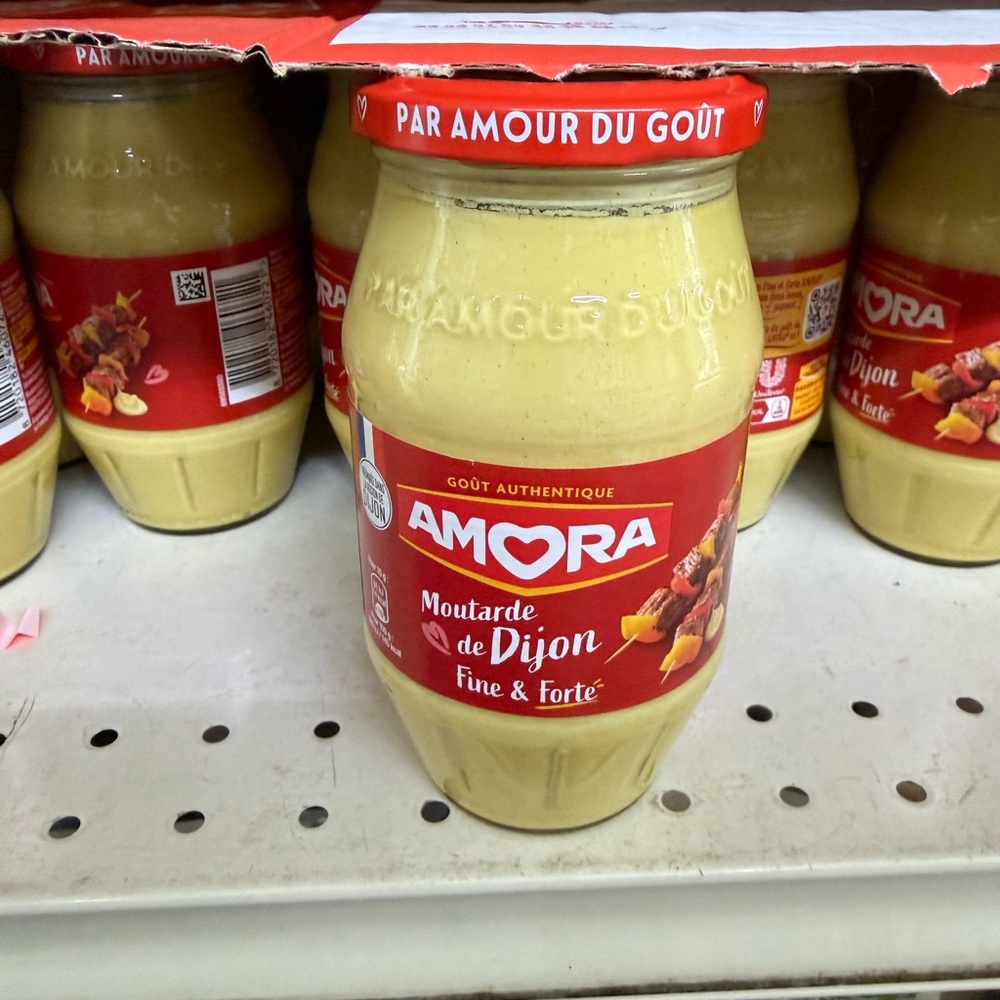 Amora Dijon Mustard / Mutarde - Fine & Strong, Red and Cream